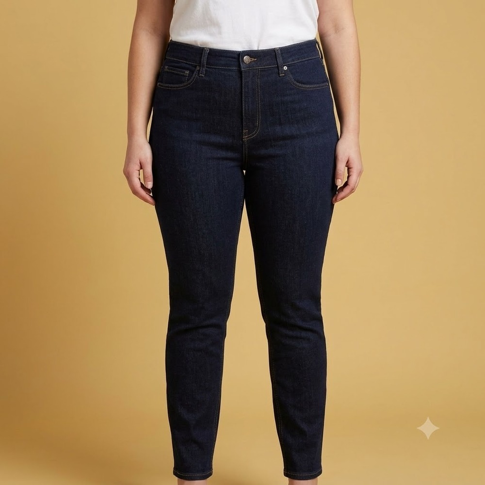 Banana Republic Ultra High-Rise Slim Jeans Women's 32/14 Dark‎ Indigo EUC